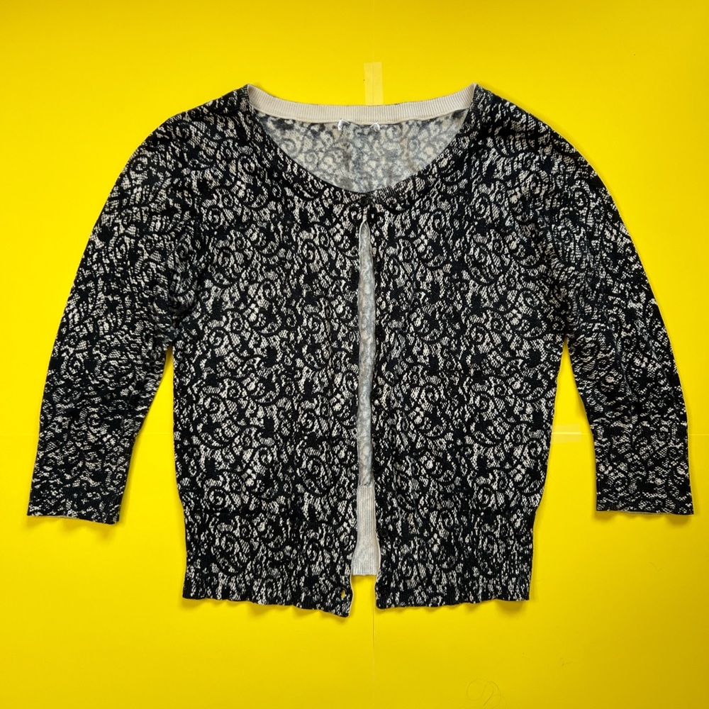 Elegant Black Lace Women's Sweater
